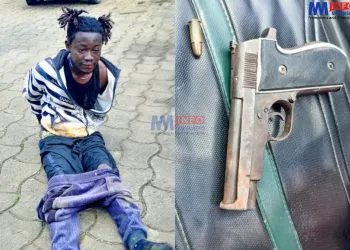 Missellele security arrest suspect with gun