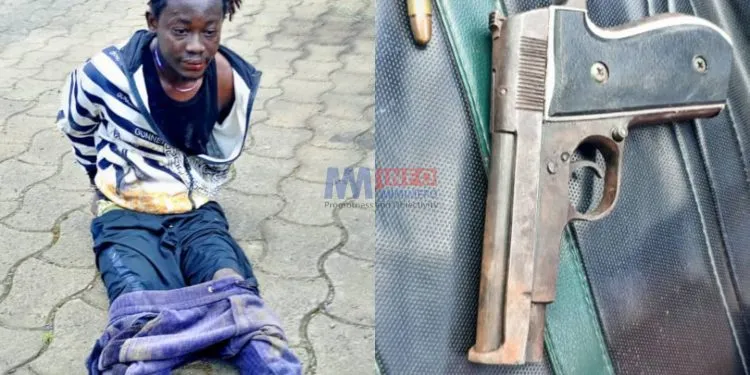 Missellele security arrest suspect with gun
