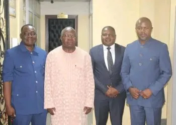 Nkambe Mayor and others went to see the Minister of Decentralisation