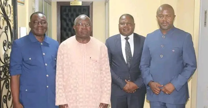 Nkambe Mayor and others went to see the Minister of Decentralisation