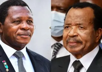 President Paul Biya and Paul Atanga Nji in Cameroon