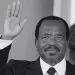 President Paul Biya black and white