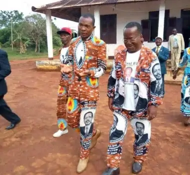 Robert Nkili with CPDM outfit