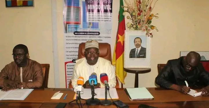 Minister of Decentralization and Local Development, Georges Elanga Obam.