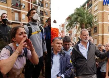 King of Spain pelted with mud and egg during visit to Valencia