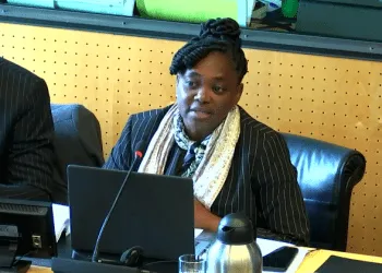 Atabong Angelina at the UN Cameroon Human Rights Review