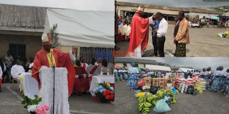 Buea bishop Michael Bibi visits Central Prison