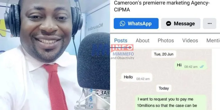 Njeck Sylvanus, CRTV journalist accused of blackmail