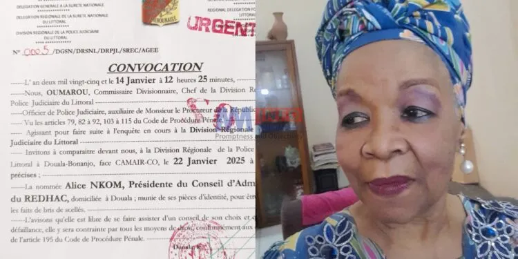 Human Rights Defender Alice Nkom receives another convocation