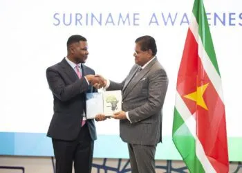 NJ Ayuk and President of Suriname