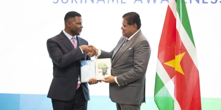 NJ Ayuk and President of Suriname