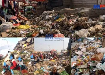 Yaounde covered in trash