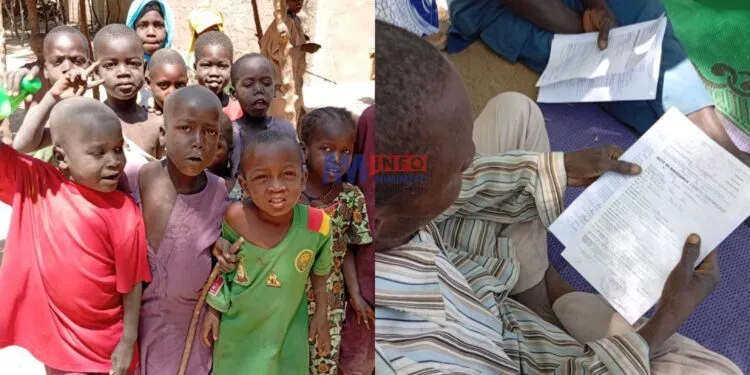 Children without birth certificates in Kolofata