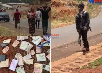 Ambazonia fighters confiscating ID cards