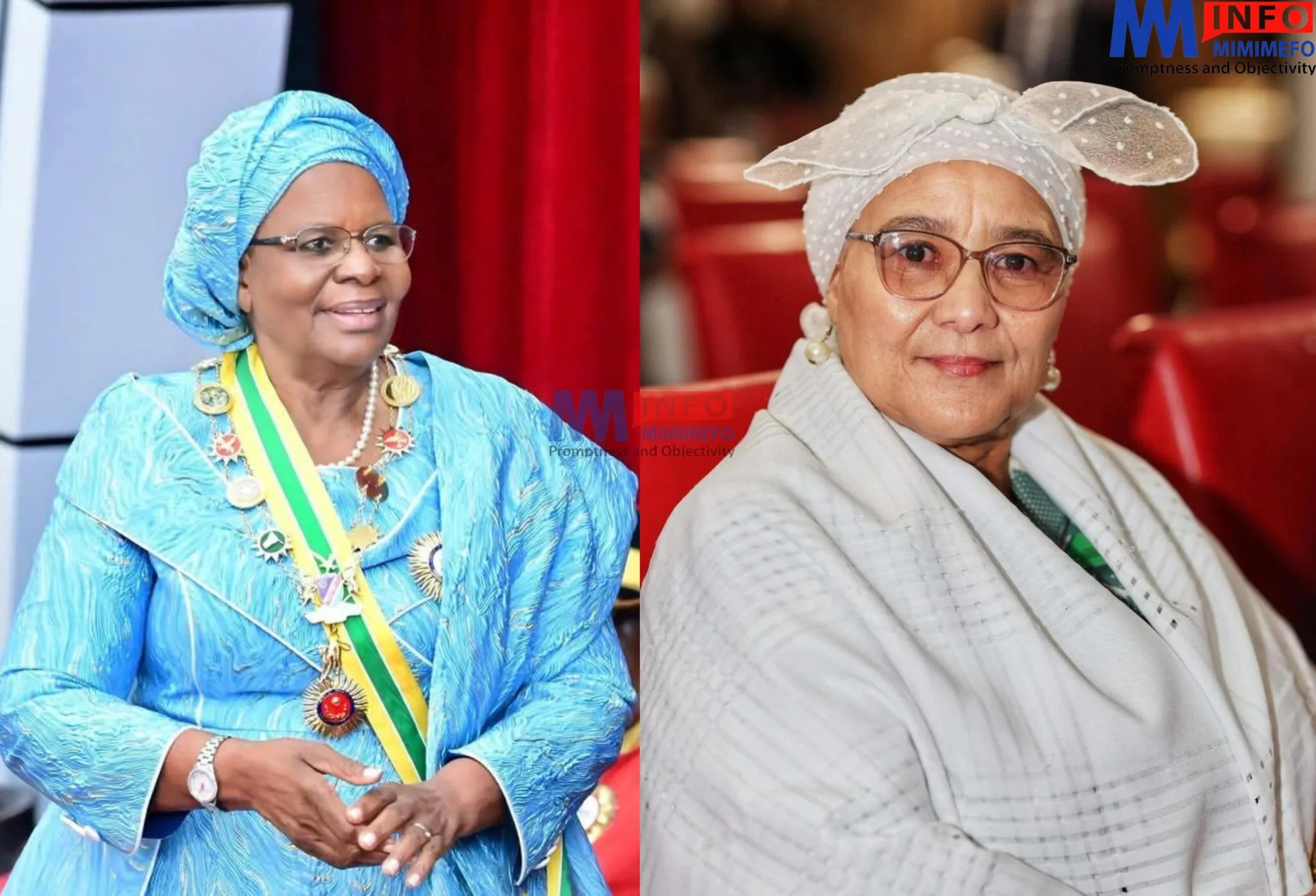 Namibia president H.E. Netumbo Nandi-Ndaitwah and Vice President Lucia Witbooi