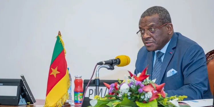 PM Chief Dion Ngute represents the Cameroon government in the evaluation meeting