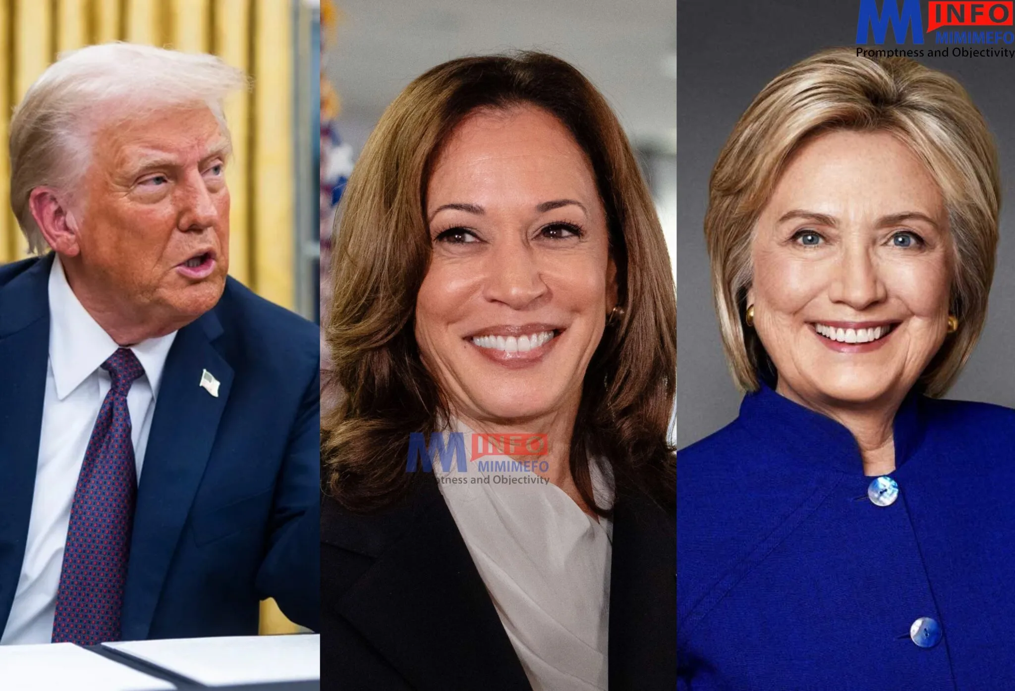 Trump revokes security clearance for Harris and Clinton
