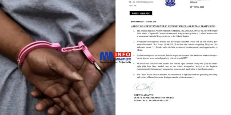 Cameroonian Arrested in Ashanti Region