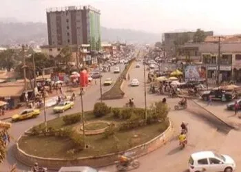 Roundabout in Bamenda (file image)