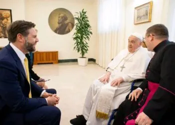 US Vice President JD Vance with Pope Francis