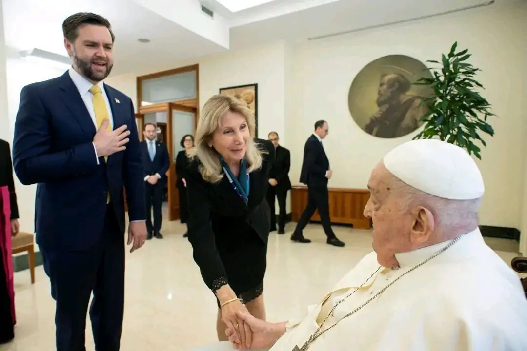 US Vice President JD Vance with Pope Francis