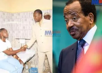 Joseph Beti Assomo, visited wounded soldiers on April 4 as Biya’s envoy
