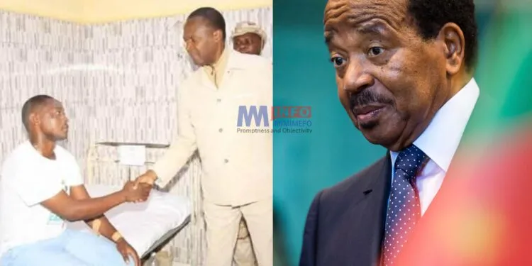 Joseph Beti Assomo, visited wounded soldiers on April 4 as Biya’s envoy