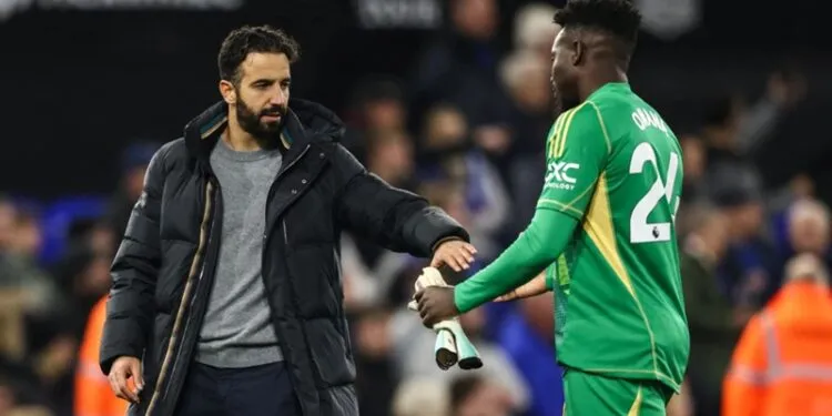Ruben Amorim and Andre Onana