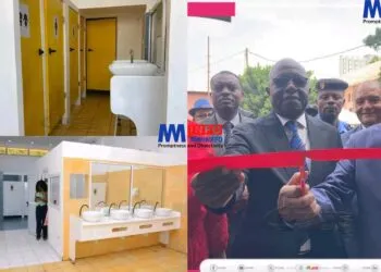 Yaoundé City Mayor Luc Messi Atangana inaugurated five “ultramodern” public toilet blocks