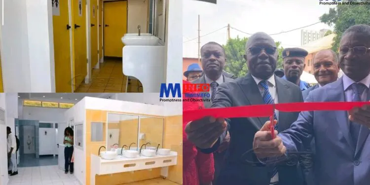 Yaoundé City Mayor Luc Messi Atangana inaugurated five “ultramodern” public toilet blocks