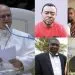 Pope Leo XIV alongside images representing jailed journalists in Cameroon