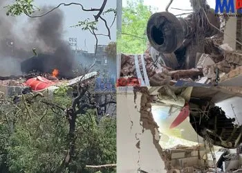 Air India flight to London crashes