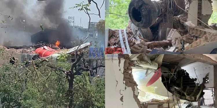 Air India flight to London crashes