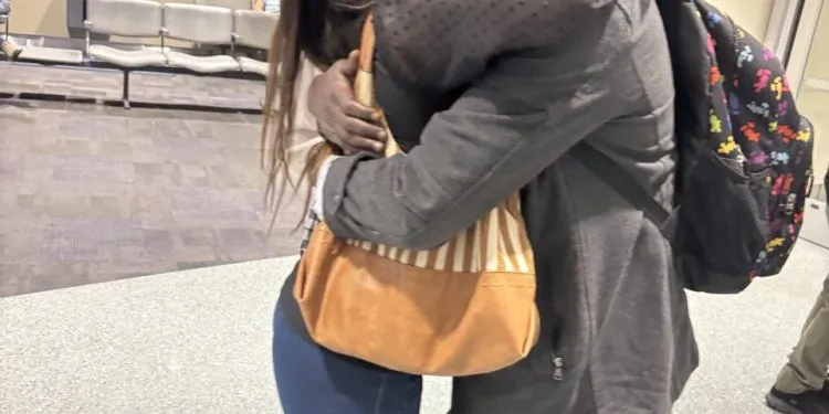 US citizen Derogy Ndewa reunites with wife in the USA