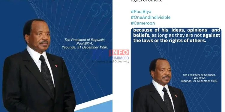 Paul Biya's freedom of expression pledge