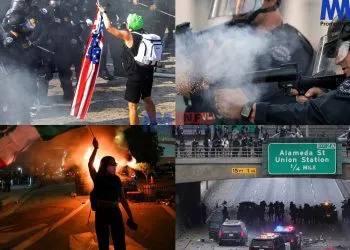 Protests erupt in US state of California