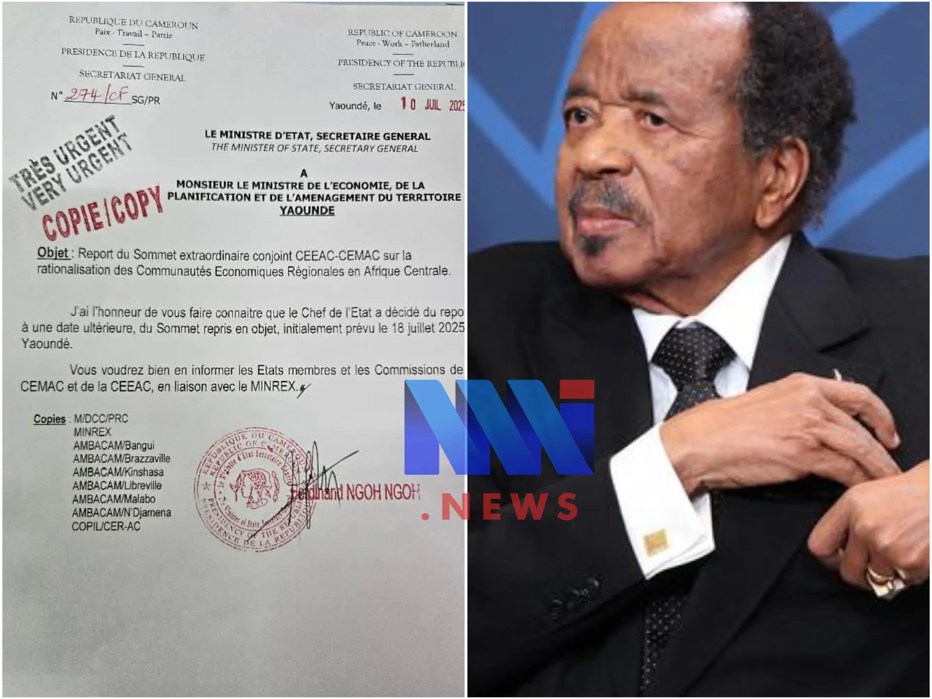 sommet CEMAC/CEEAC