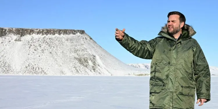 JD Vance during visit to Greenland