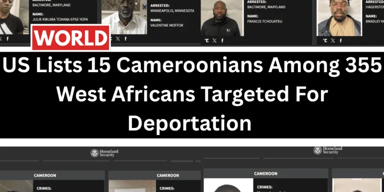 Cameroonians on the Worst of the Worst List pubished by the USA